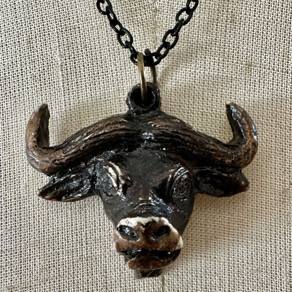 Buffalo Head pendant Necklace
